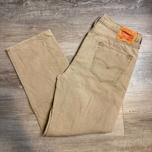 Levi Strauss Co 514 Tan Khaki Straight Fit Jeans Mens W34 L30